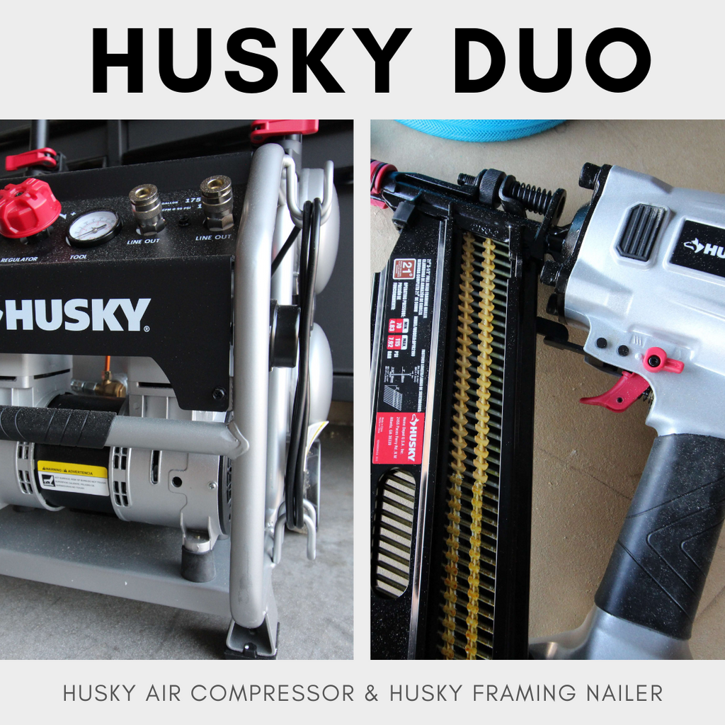 Husky Air Compressor and Husky Framing Nailer Tool Review