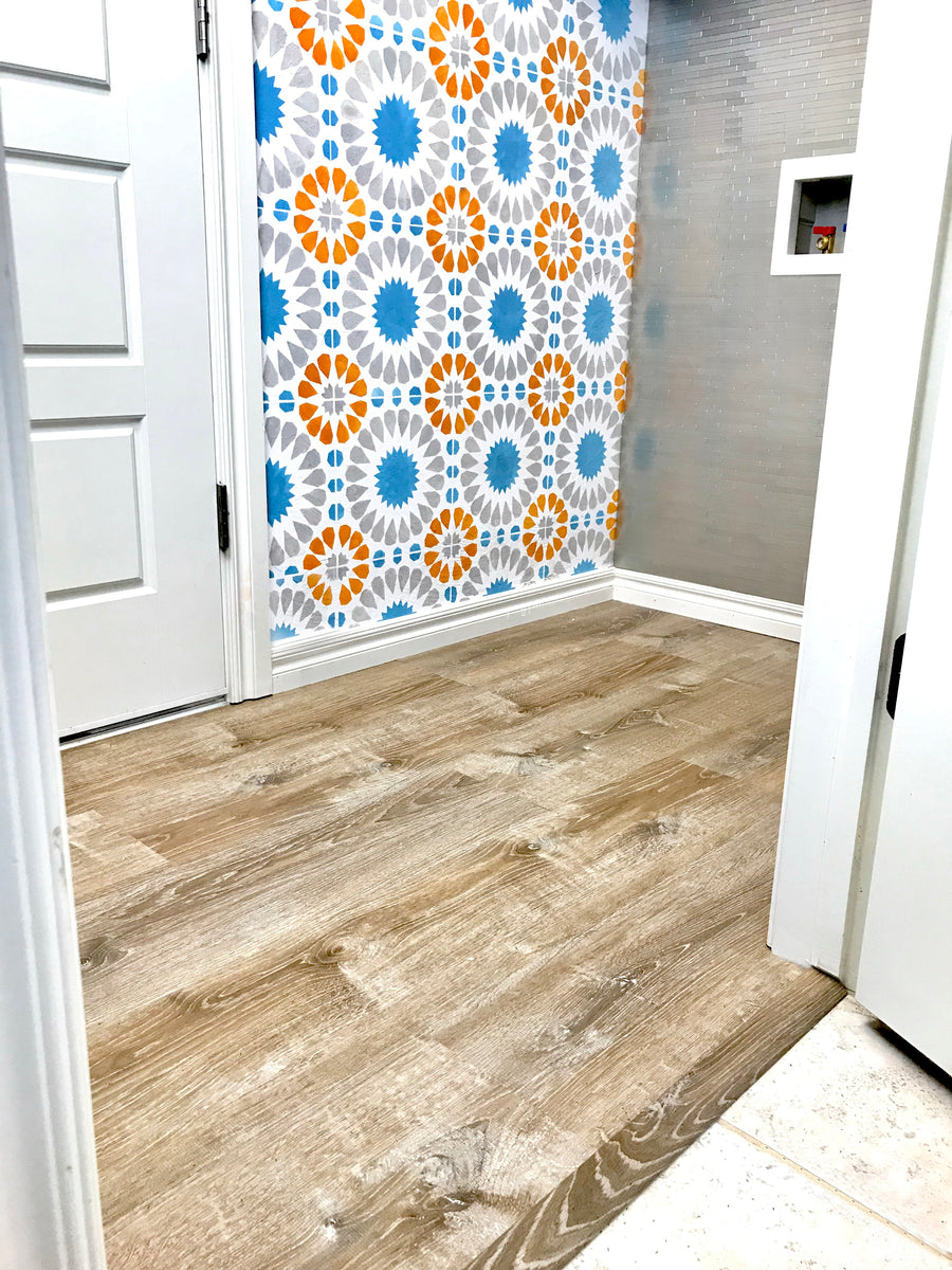 Installing Vinyl Flooring | Laundry Room Makeover – Handmade Haven