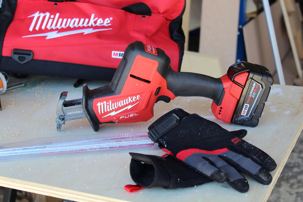 Milwaukee Brushless Cordless Hackzall with Carrying Case and Milwaukee Performance Work Gloves
