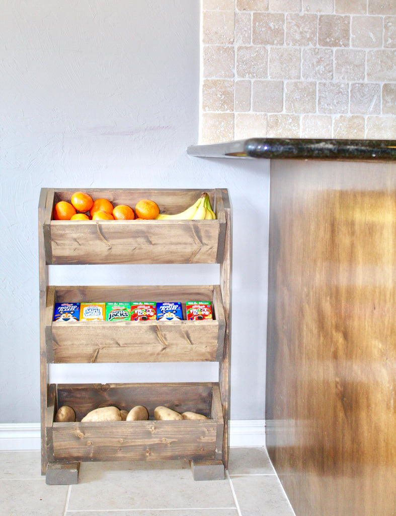DIY Produce Stand for the Home kitchen