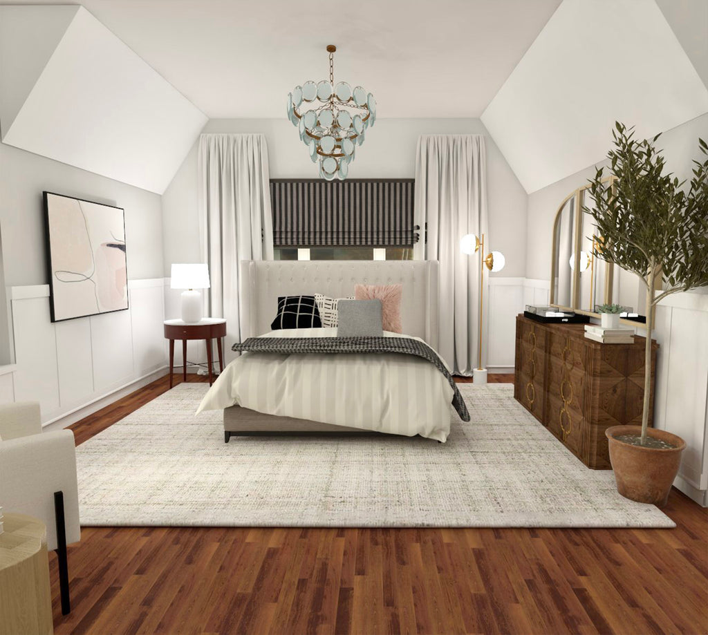 Cozy Farmhouse Bedroom | E-Design