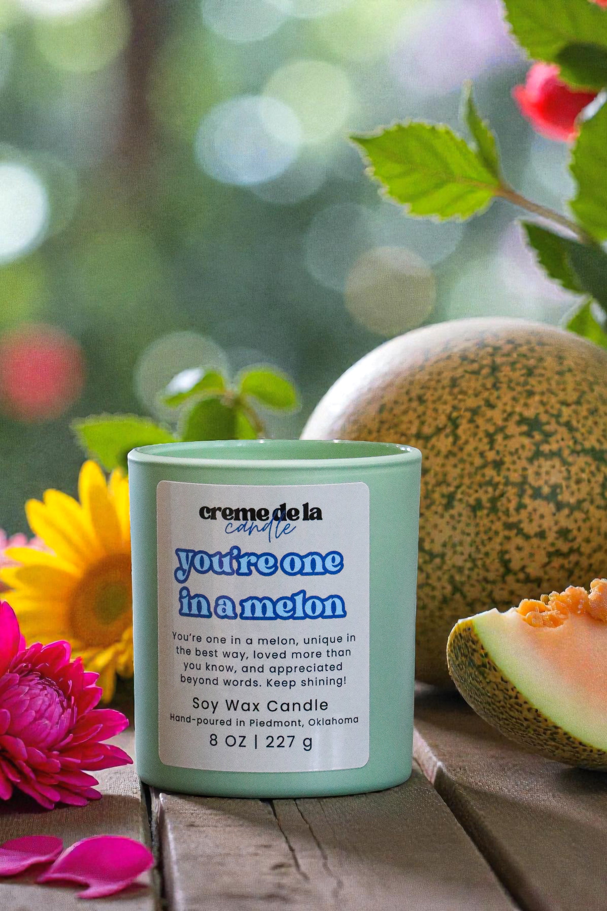 One in a Melon' Soy Wax Candle | 8 oz – Handmade Haven