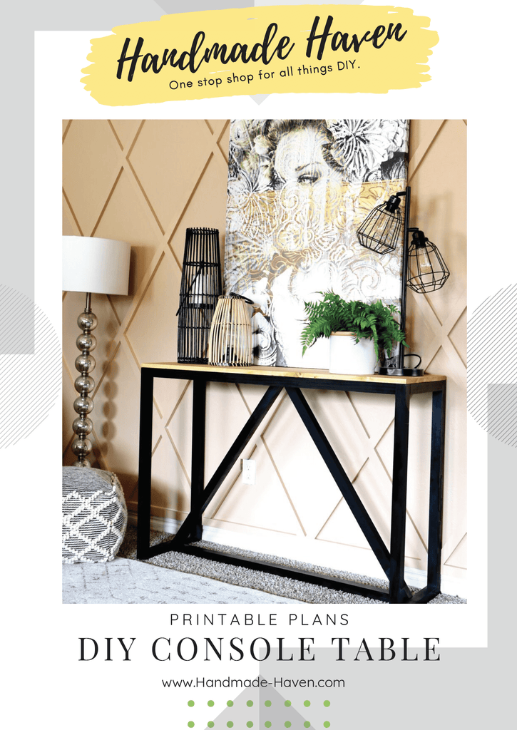 DIY Console Table - Printable Plans