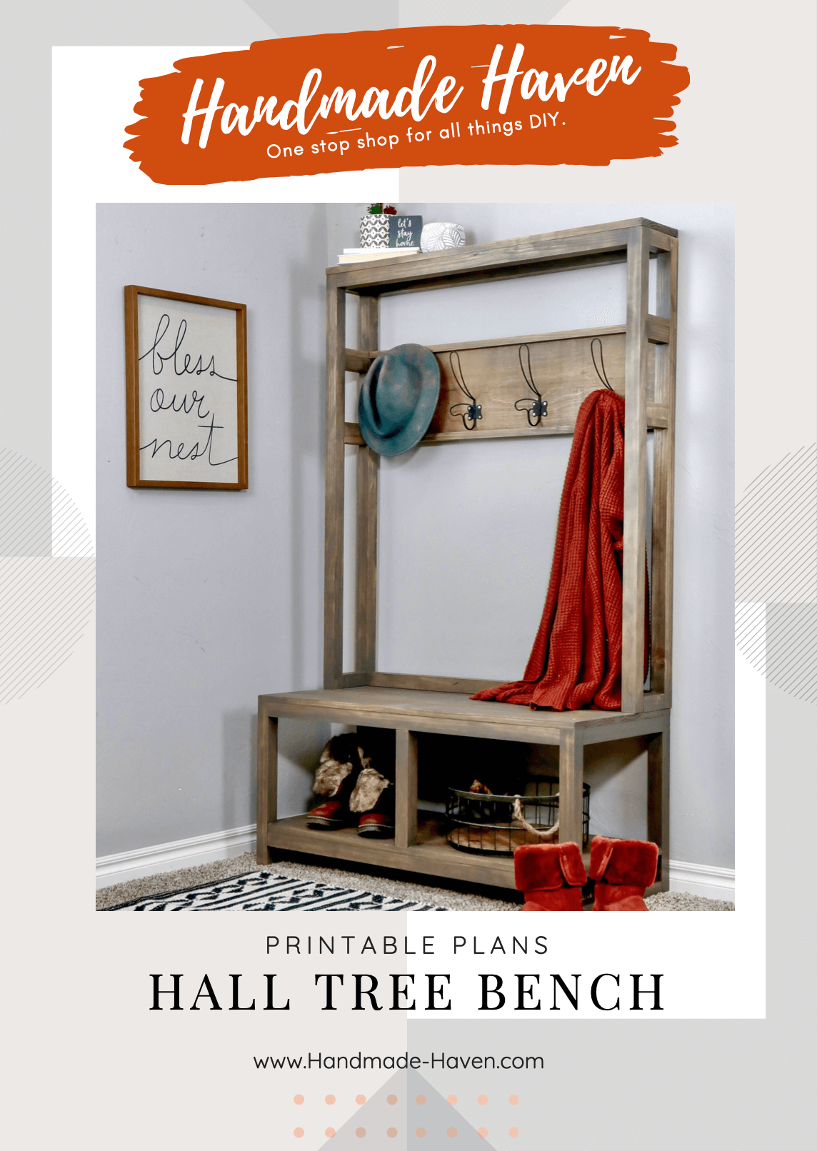 Diy entryway bench coat best sale rack