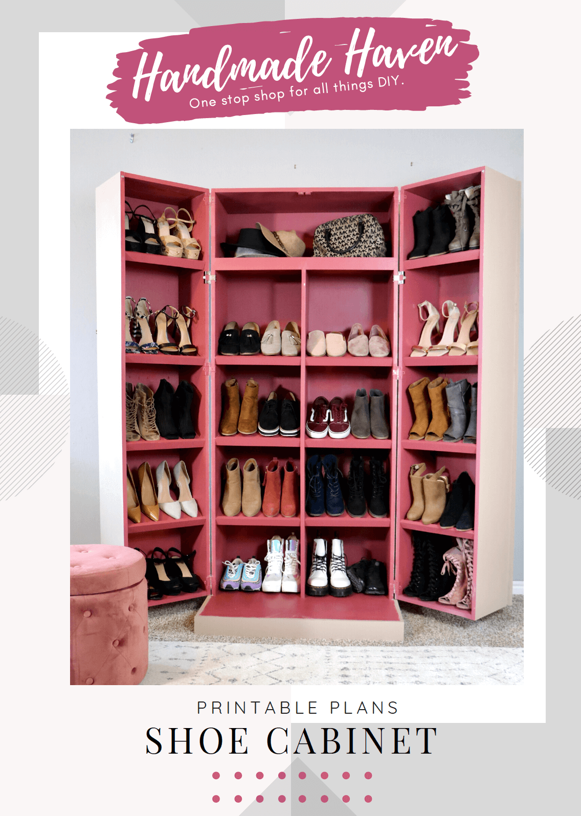 Shoe Cabinet Printable Plans